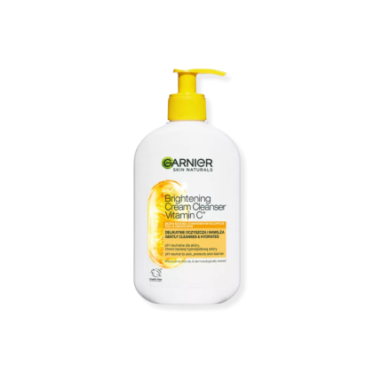 Garnier Brightening Cream Cleanser Vitamin C كريم منظف للبشرة الباهتة وغير المتجانسة